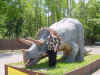 Dino world entrance Triceratops.JPG (40863 bytes)